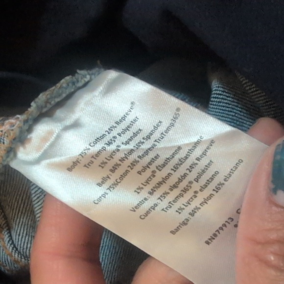 Branch & Twig Sustainable Collection Full Panel Skinny Leg Maternity Jeans Sz L - Picture 7 of 7